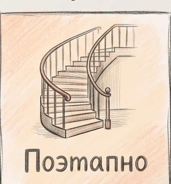 Поэтапно