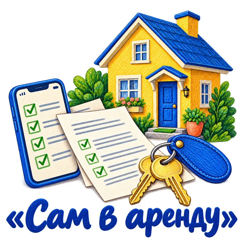 Сам в аренду: жилой дом, ключи, документы и анкета на телефоне